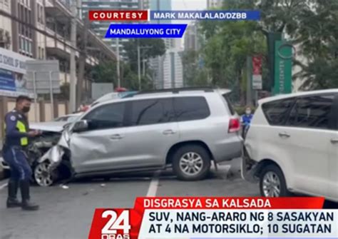 7 wounded in Mandaluyong road mishap .